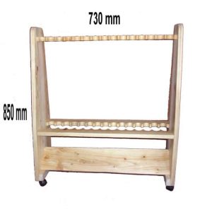 30 pieces Wooden Rod Rack with Rollers (To be updated) - Image 2