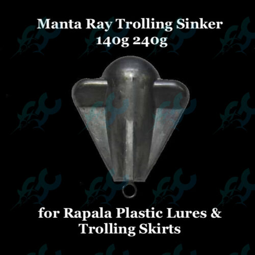 Manta Ray Trolling Sinker 140g 240g for Rapala Plastic Lures& Trolling Skirts