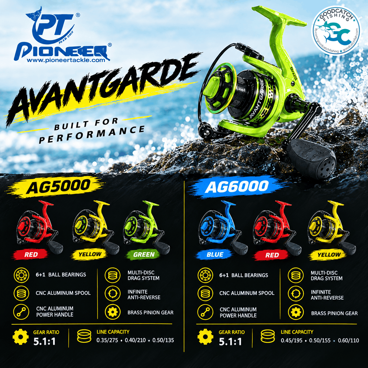 Pioneer Avantgarde Ltd Ed. Reel Fishing Buddy GoodCatch