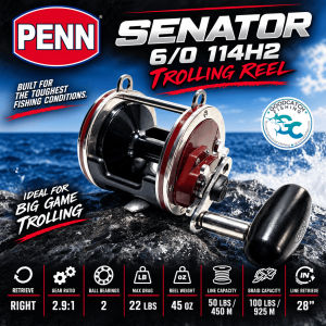 Penn Senator Trolling Reel Fishing Buddy GoodCatch
