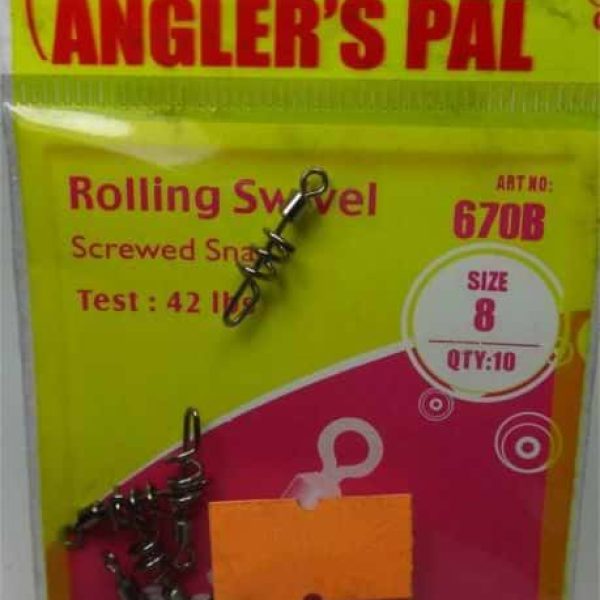 Angler’s Pal Rolling Swivel Screwed Snap