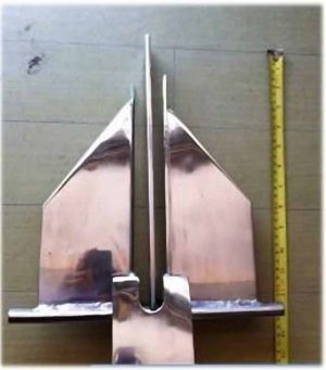 Danforth Anchor S/S 316 3.5kilos for medium size boats and bancas