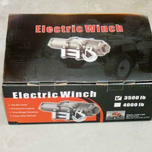 Electric winch 3500 for ATV small 4 x 4 vehicles recovery (To be updated)