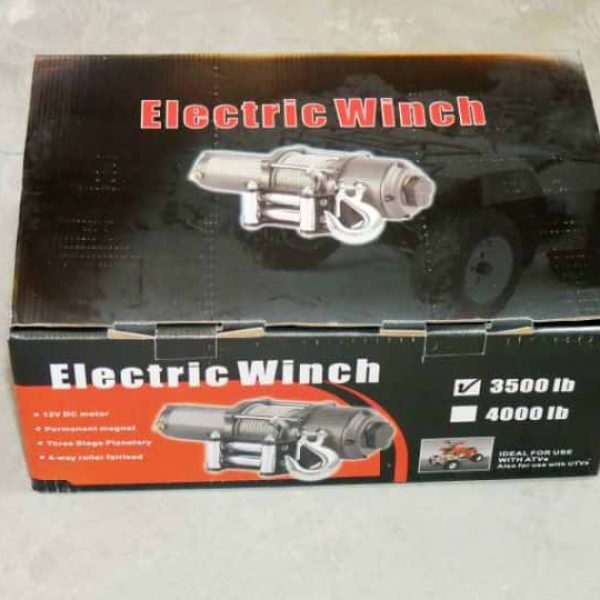 Electric winch 3500 for ATV small 4 x 4 vehicles recovery