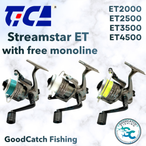 Tica Streamstar ET with Line Spinning Reel 2000 2500 3500 4500 Series