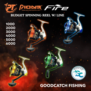 Pioneer Fire Spinning Reel Fishing Buddy Goodcatch