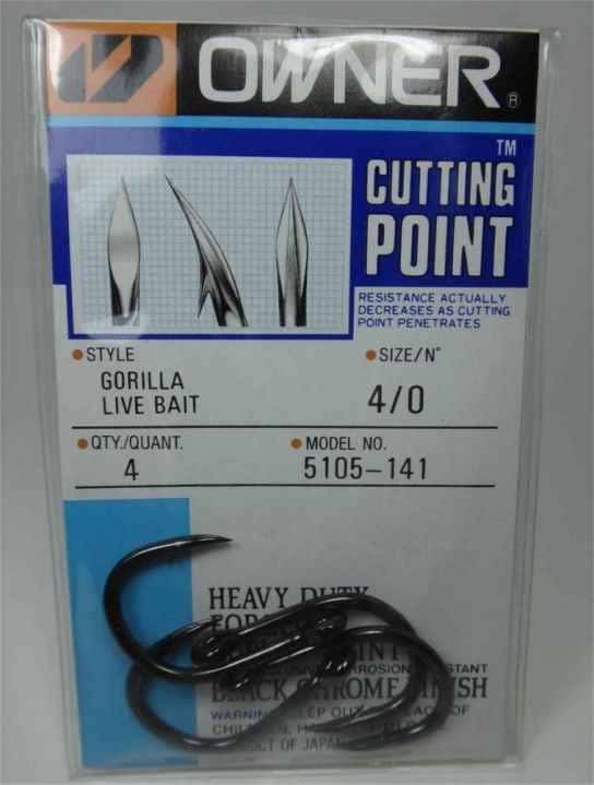 Owner Gorilla Live Bait S:4/0 5 pcs (To be updated)