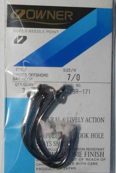 Owner Ringed Offshore Bait Hooks size 7/0 (To be updated)