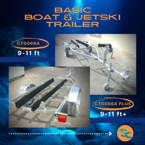 Basic Boat and Jetski trailer 9-11ft CT0066A