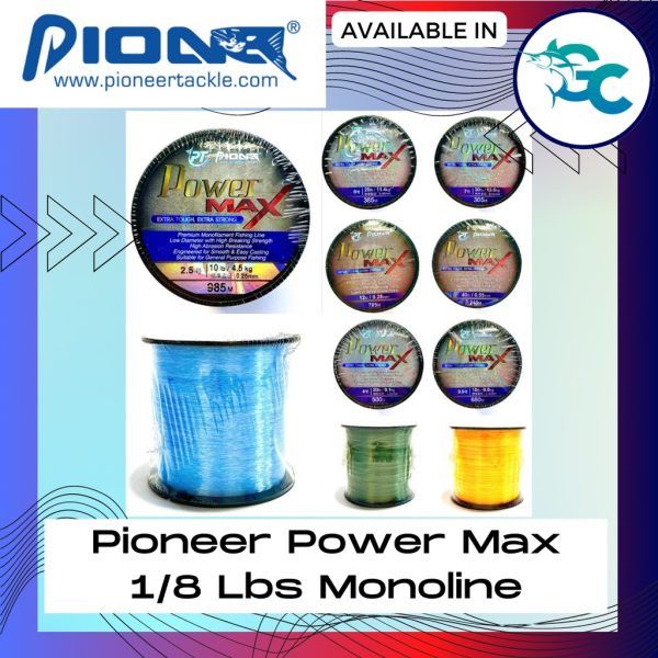 Pioneer Power Max 1/8lb Monofilament Line