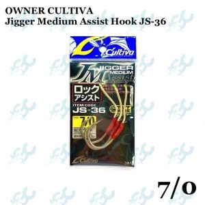 OWNER CULTIVA Jigger Medium Assist Hook JS-36 Fishing Buddy GoodCatch Fishing - Image 3