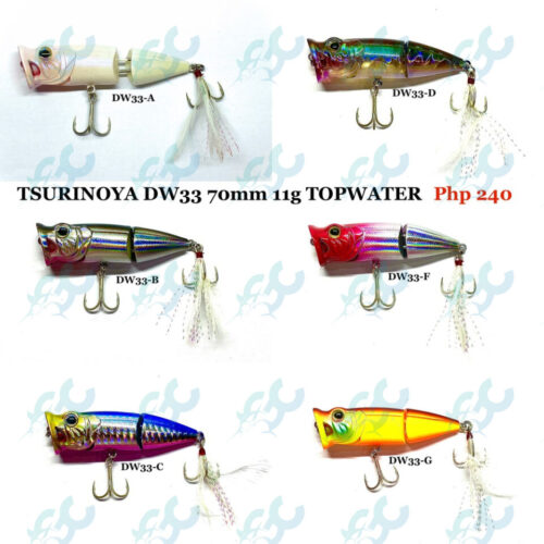 Tsurinoya DW33 70mm/11g 2 Sections Popper Fishing Lure Plastic Hard Lures Fishing Buddy