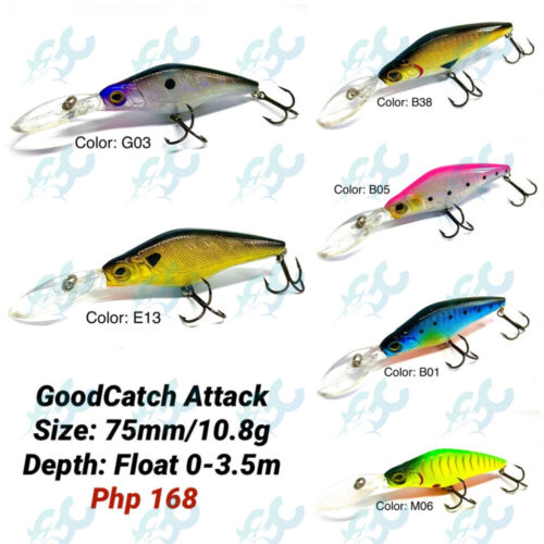 GOODCATCH ATTACK Bait Lure 75mm 10.8g