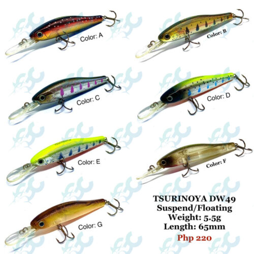 TSURINOYA DW49 Suspend Minnow Fishing Lure 65mm 5.5g Magnet Centrifugal Floating Water