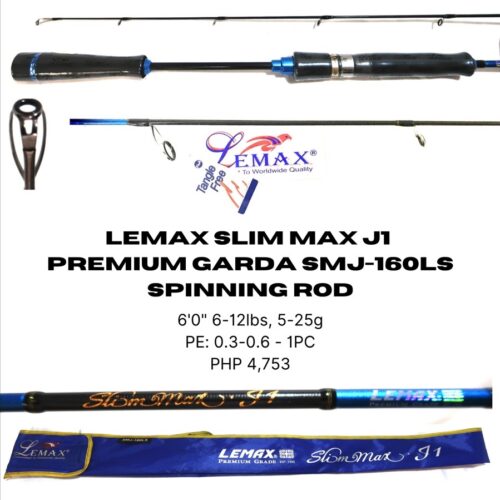 Lemax Slimmax-J1-SMJ160LS PE 0.3-0.6 6-12lb 5-25g (To be updated)