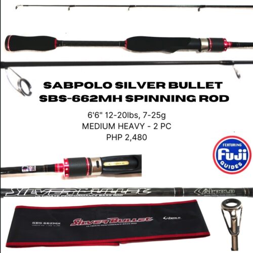 Sabpolo Silver Bullet 6’6″ SBS-662MH 7-25g 12-20lb (To be updated)