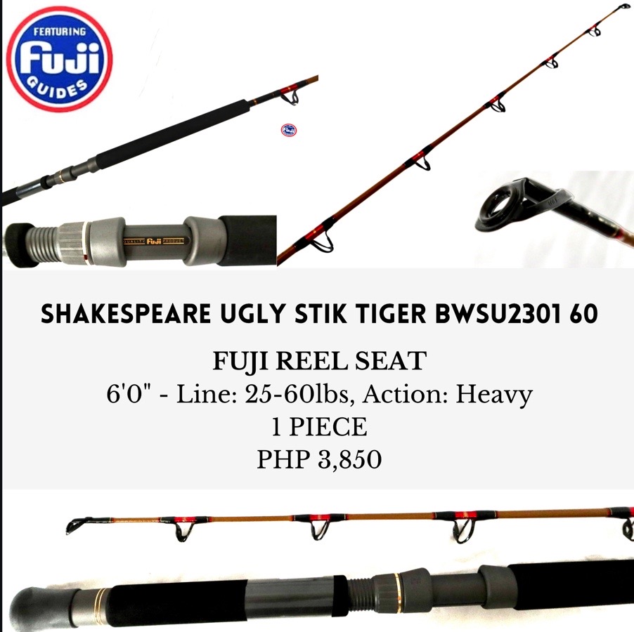 Shakespeare Ugly Stik Tiger BWSU2301-60 25-60lb Heavy 1pc (Trolling) –  Goodcatch