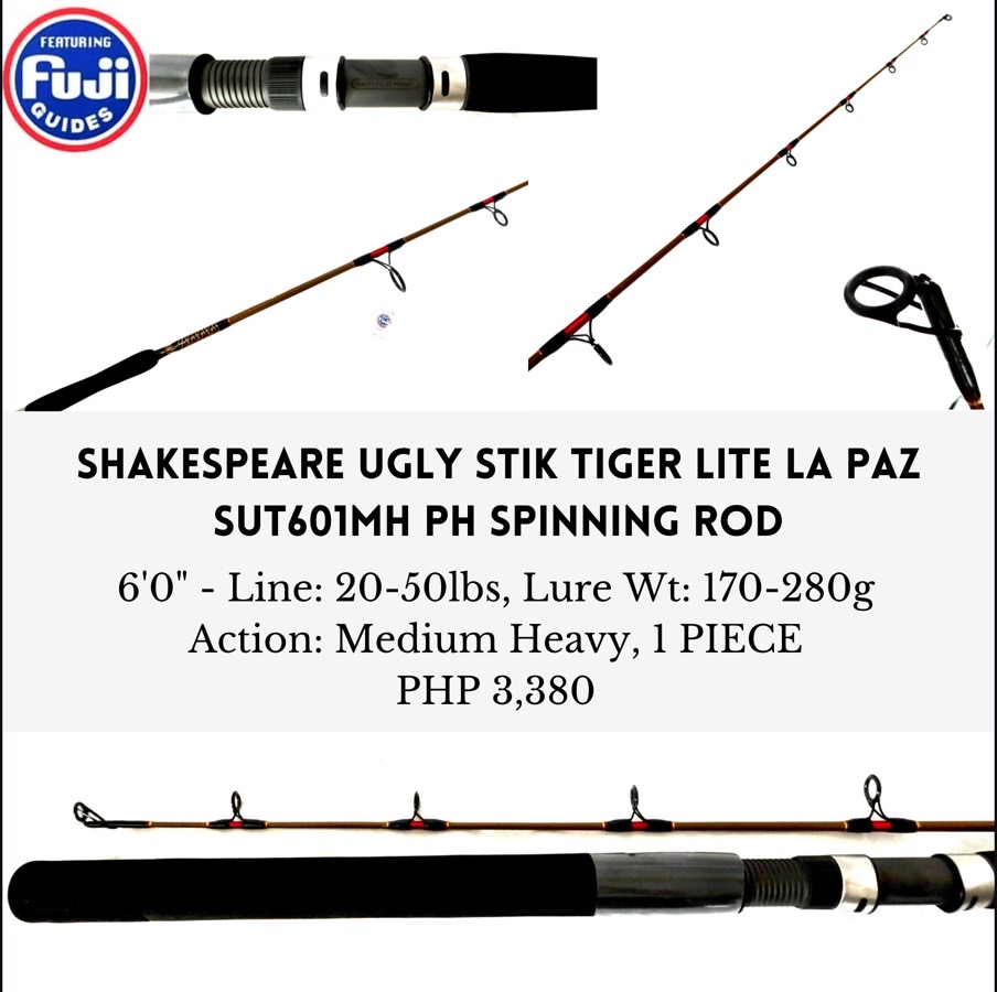 SHAKESPEARE UGLY STIK TIGER 🔥INCLUDE PVC🔥 - Fishing Spinning Rod Pancing  – Meefah Tackle