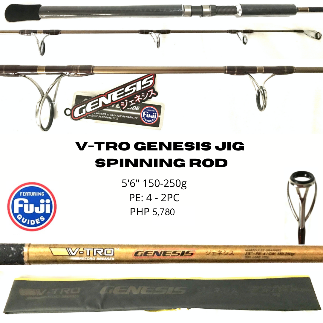 V-TRO Genesis Jig 5’6″ PE: 4 150-250g (To be updated)