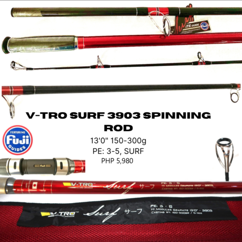 V-TRO Surf 3903 13′ PE: 3-5 Rod 150-300g (To be updated)