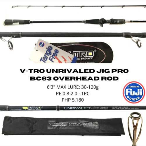 V-TRO Unrivaled Jig Pro BC6’3″ PE 0.8-2.0 Jig 30-120g (To be updated)