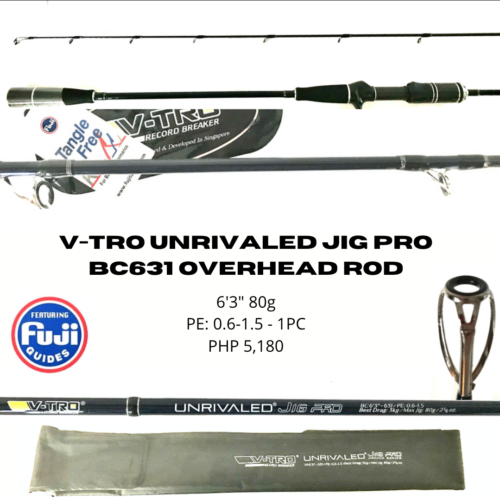 V-TRO Unrivaled Jig Pro BC6’3″ PE 0.6-1.5 80g (To be updated)