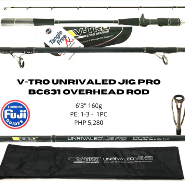 V-TRO Unrivaled Jig Pro BC6’3″ PE 1.0-3.0 Jig:160g