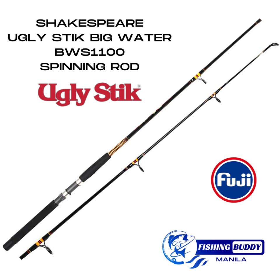 Ugly Stik Bigwater Spinning Rod Saltwater BWS 1100 7'0 ft / 8'0 ft  GoodCatch Fishing Buddy – Goodcatch
