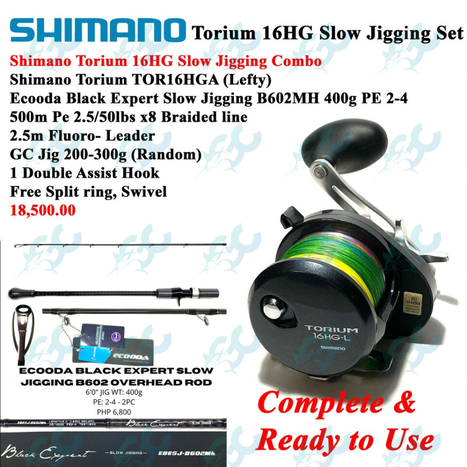Shimano Torium 16HG / 20hg / 2000HG Slow Jigging Combo Sets GoodCatch  Fishing Buddy – Goodcatch