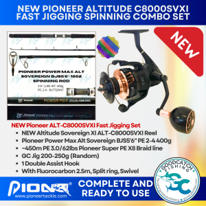 Pioneer Power Max Fast Spin Jigging Combo Set Fishing Buddy GoodCatch