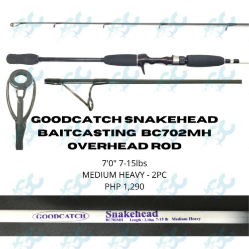 Goodcatch Snakehead Bait Casting BC702MH Overhead Fishing Rod Fishing Buddy