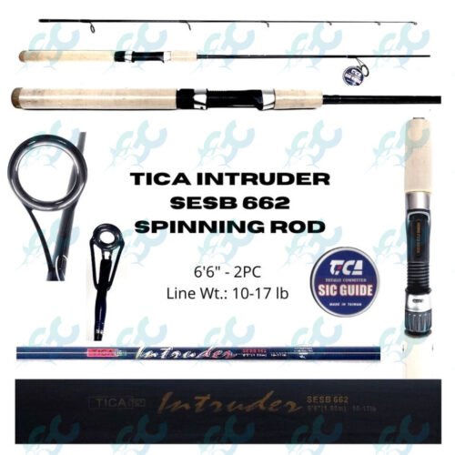 Tica Intruder SESB662  Rod 6’6″ Spinning Rod Goodcatch Fishing Buddy