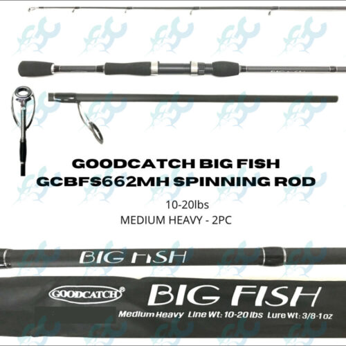 GoodCatch Big Fish GCBFS662MH 6’6″ Spinning Fishing Rod Fishing Buddy