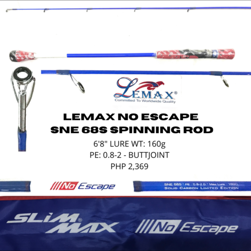 Lemax No Escape SNE 68S Spinning Rod (To be updated)