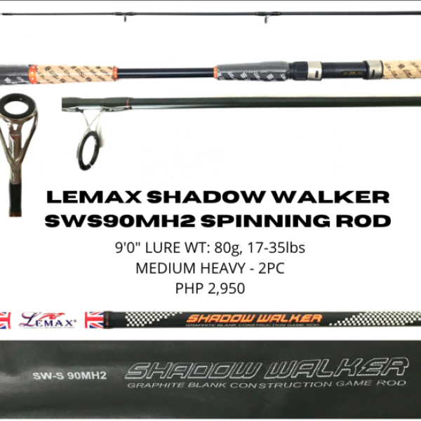 Lemax Shadow Walker SWS90MH2 Spinning Rod