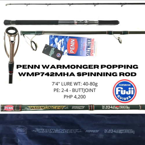 Penn Warmonger Popping WMP742MHA Spinning Rod