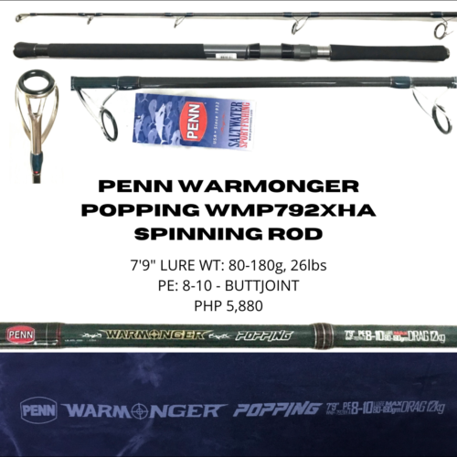 Penn Warmonger Popping WMP792XHA Spinning Rod