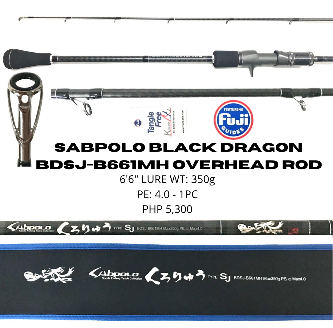 Sabpolo Black Dragon BDSJ B661MH Slow Jigging Overhead Rod (To be updated)