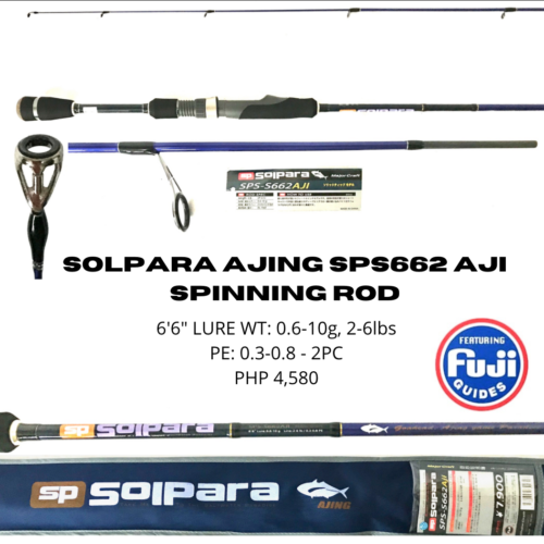 Major Craft Solpara Ajing SPS-S662 AJI Spinning Rod (To be updated)