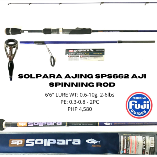 Major Craft Solpara Ajing SPS-S662 AJI Spinning Rod