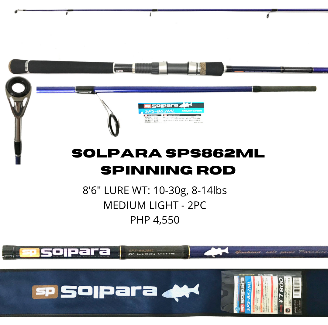 Major Craft Solpara Sps862ml Spinning Rod Goodcatch