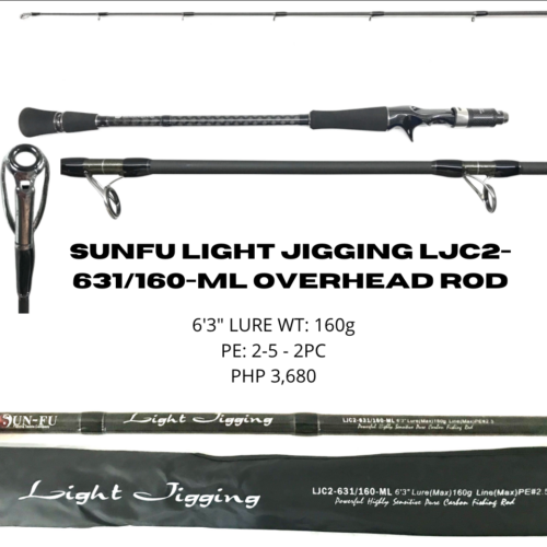 Sunfu Light Jigging LJC2-631/160-ML Overhead Rod (To be updated)