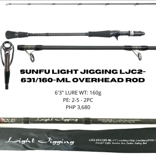 Sunfu Light Jigging LJC2-631/160-ML Overhead Rod