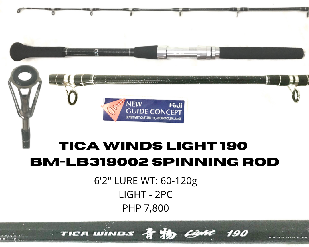 Tica Winds Light 190 BM-LB319002 Spinning Rod (To be updated)