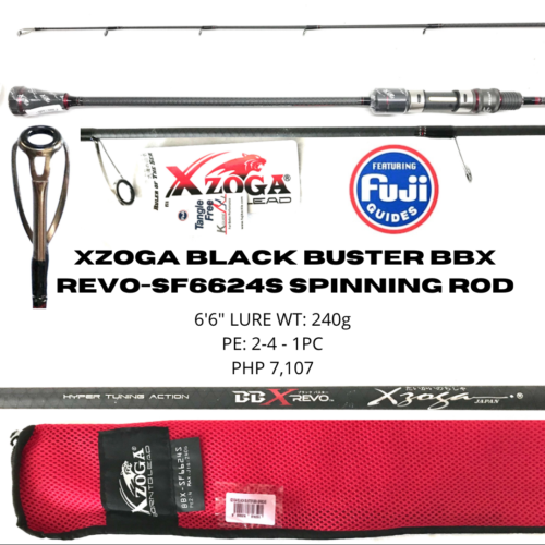 Xzoga Black Buster BBX REVO-SF6624S Spinning Rod (To be updated)