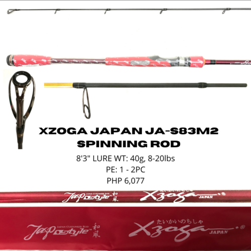 Xzoga Japan JA-S83M2 Spinning Rod (To be updated)
