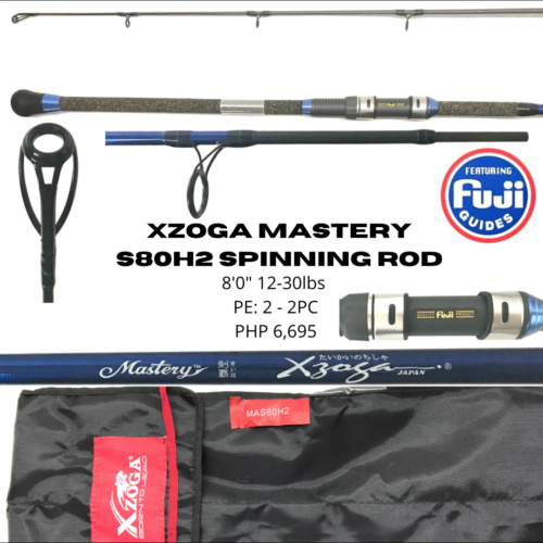 Xzoga Mastery S80H2 Spinning Rod (To be updated)