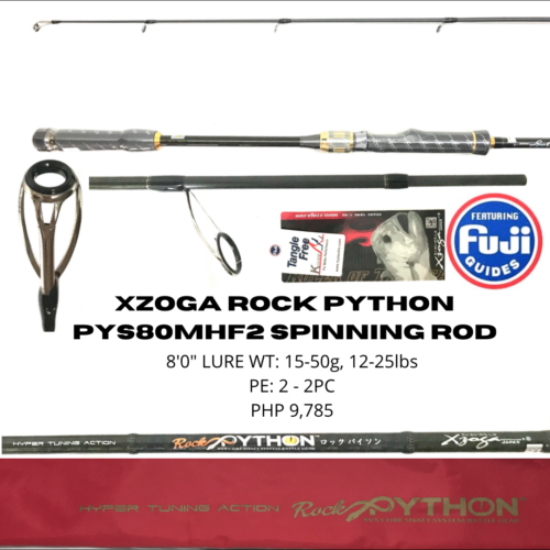 Xzoga Rock Python PYS80MHF2 Spinning Rod (To be updated)