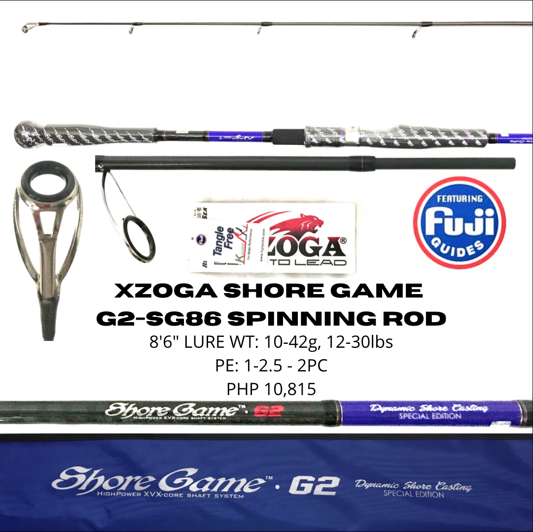 Xzoga Shore Game G2-SG86 Spinning Rod (To be updated)