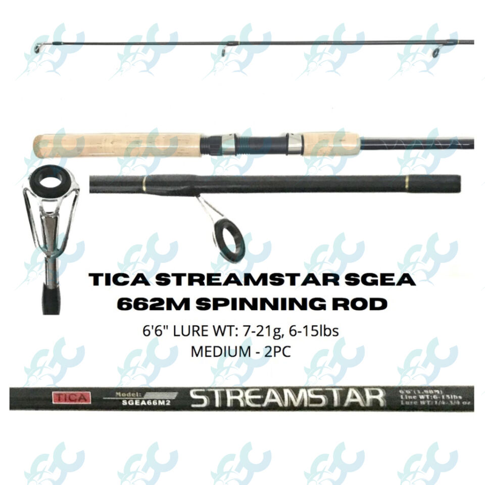 (10 pcs) Tica Streamstar SGEA 662M Spinning Fishing Rod GoodCatch Fishing Buddy